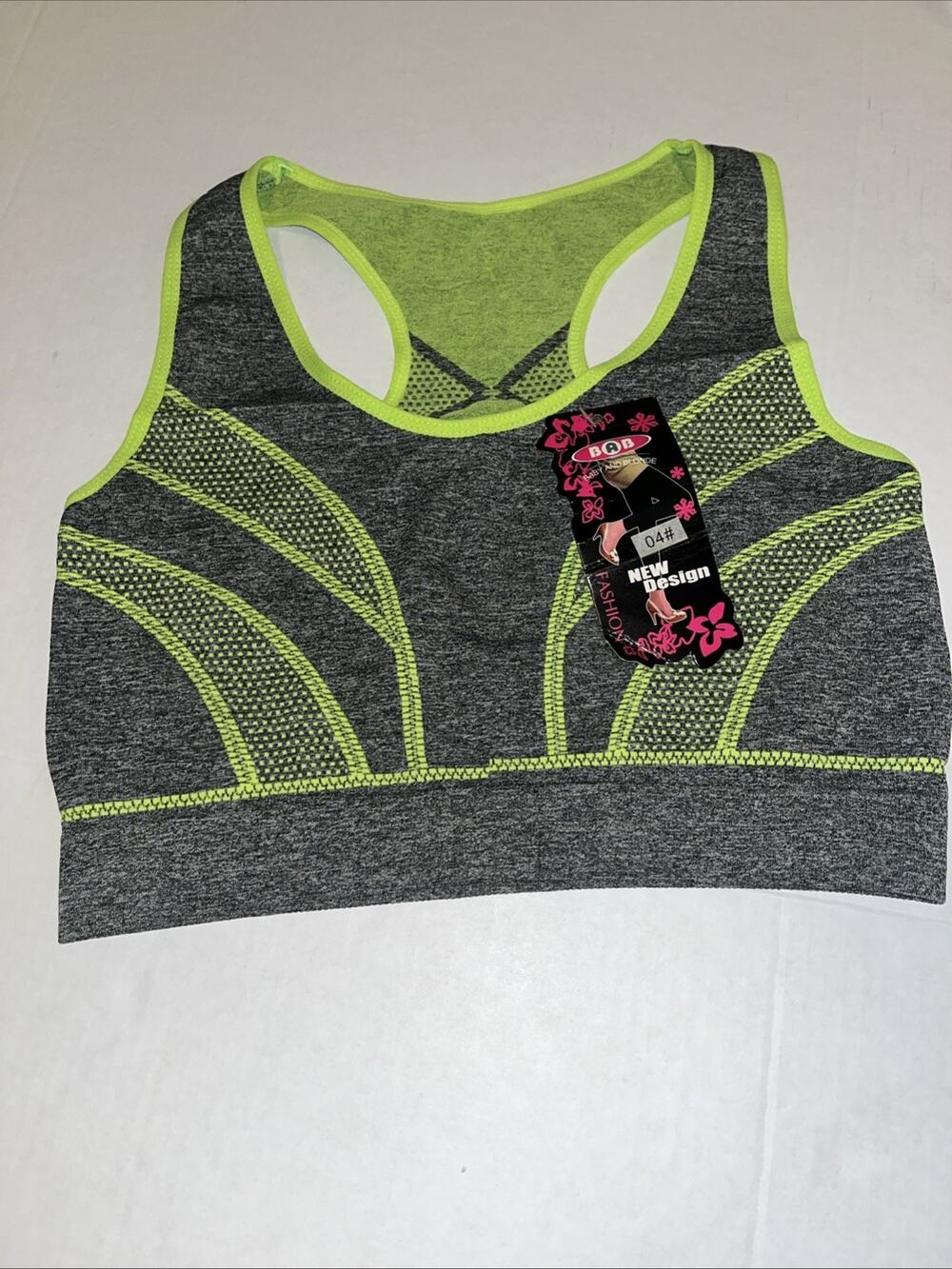 NWT Women’s Sports Top Lime, Green And Grey Size Not Stated S/M